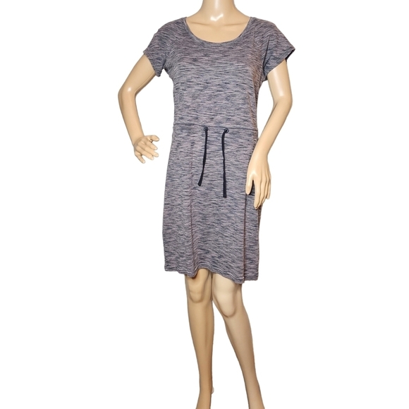 Columbia heathered taupe stretch short sleeve dress. Size small - Picture 8 of 16